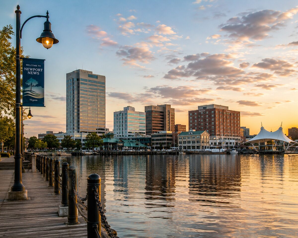 Newport News, VA downtown waterfront